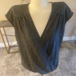 Black and White Striped Women's Top NWT